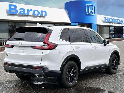 Platinum White Pearl 2025 Honda CR-V Hybrid Sport-L