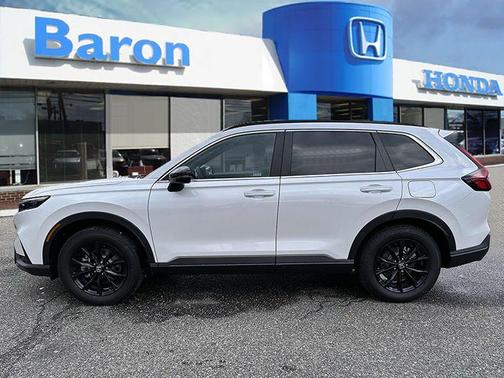 Platinum White Pearl 2025 Honda CR-V Hybrid Sport-L