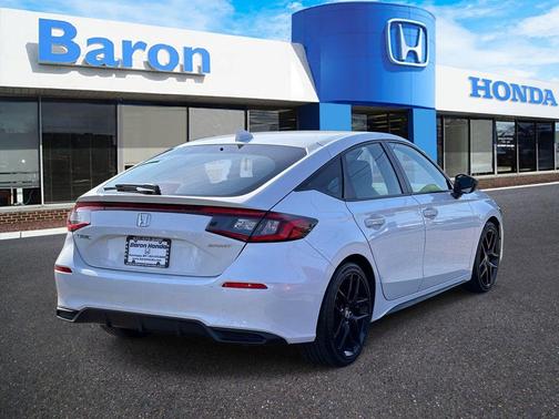 Platinum White Pearl 2024 Honda Civic Sport