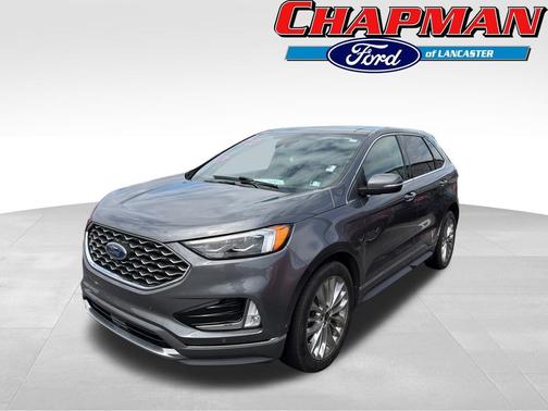 CARBONIZED GRAY 2022 Ford Edge Titanium