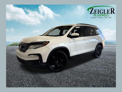 White 2021 Honda Pilot AWD Black Edition