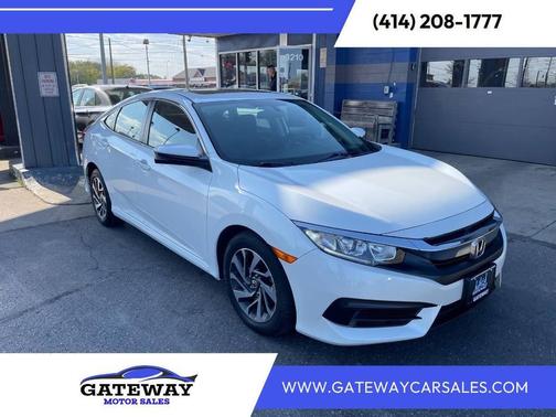 White Orchid Pearl 2017 Honda Civic EX