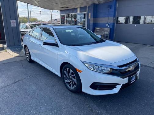 White Orchid Pearl 2017 Honda Civic EX