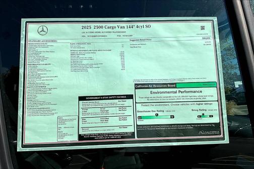 2025 Mercedes-Benz Sprinter 2500