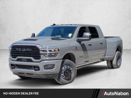 Ceramic Gray Clearcoat 2026 RAM 3500 Laramie Mega Cab 4x4 6'4' Box
