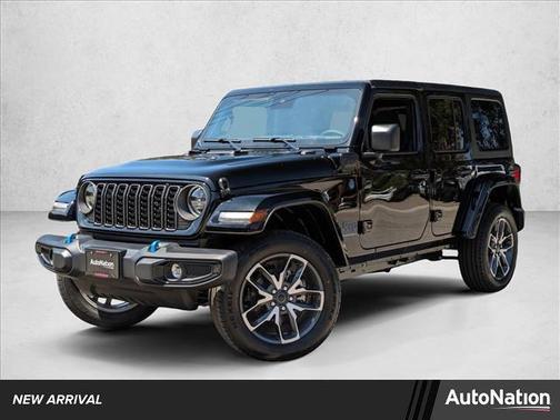 Black Clearcoat 2024 Jeep Wrangler 4xe Sport S