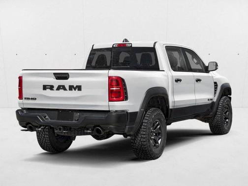 Bright White Clearcoat 2026 RAM 1500 RHO Crew Cab 4x4 5'7' Box