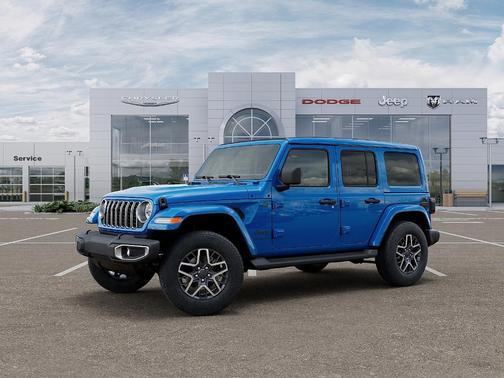 Hydro Blue Pearlcoat 2026 Jeep Wrangler 4-Door Sahara 4x4