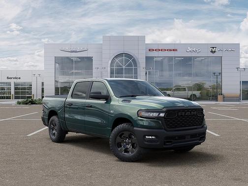 Serrano Green Metallic 2026 RAM 1500 Warlock Crew Cab 4x4 5'7' Box