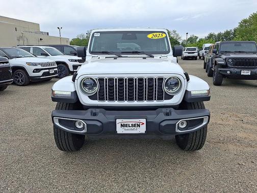 Bright White Clearcoat 2025 Jeep Wrangler 4xe Sahara