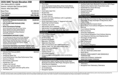 2026 GMC Terrain AWD Elevation