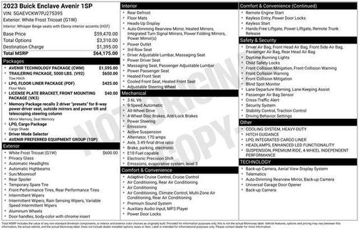 2023 Buick Enclave Avenir AWD