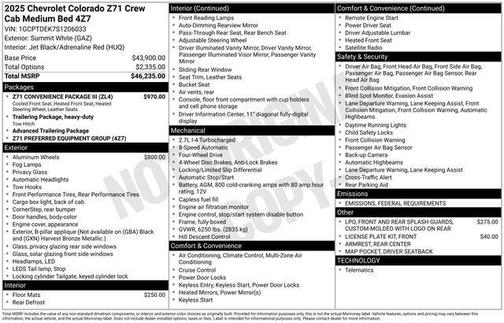 2025 Chevrolet Colorado Z71