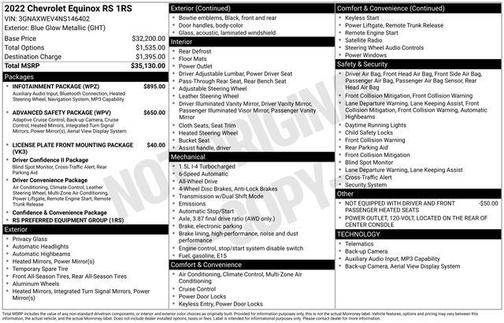 2022 Chevrolet Equinox AWD RS