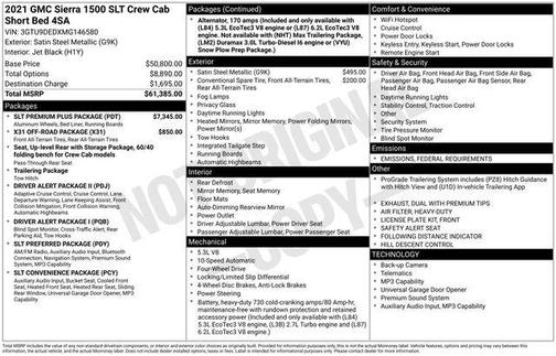 2021 GMC Sierra 1500 SLT