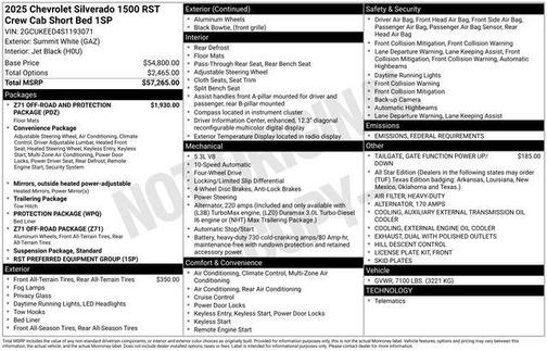 2025 Chevrolet Silverado 1500 RST