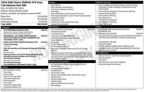 2024 GMC Sierra 2500 AT4