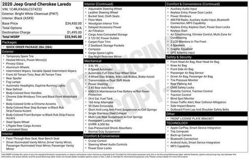 2020 Jeep Grand Cherokee Laredo