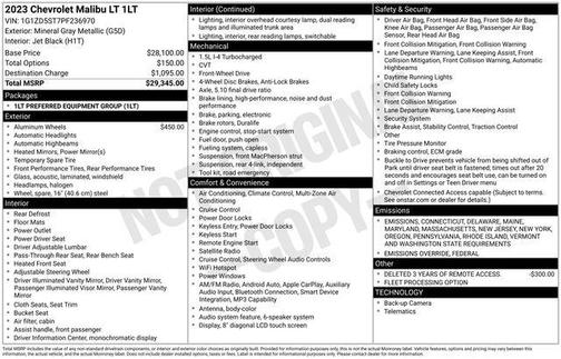 2023 Chevrolet Malibu FWD 1LT