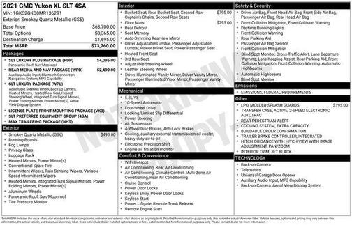 2021 GMC Yukon XL SLT