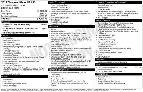 2022 Chevrolet Blazer RS