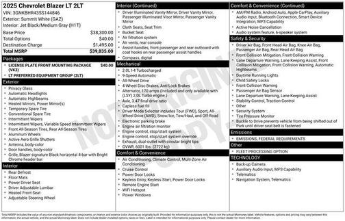 2025 Chevrolet Blazer 2LT