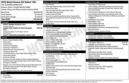 2023 Buick Encore GX Select