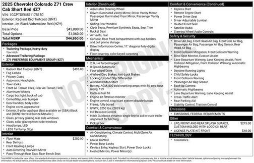 2025 Chevrolet Colorado Z71