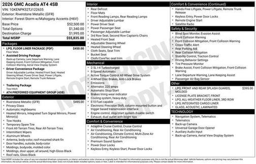 2026 GMC Acadia AT4 AWD