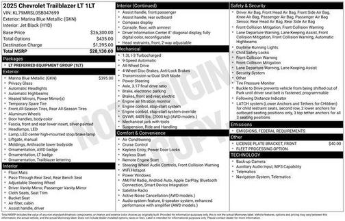 2025 Chevrolet Trailblazer LT