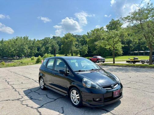 Black 2007 Honda Fit Sport