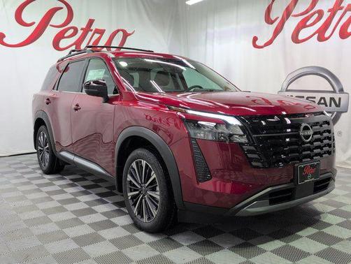 Scarlet Ember Tintcoat 2026 Nissan Pathfinder Platinum