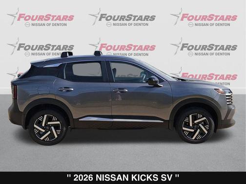Gun Metallic 2026 Nissan Kicks SV