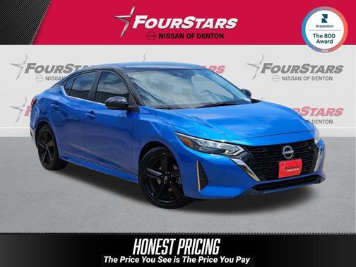 Electric Blue Metallic/Super Black 2025 Nissan Sentra SR