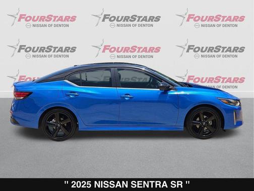 Electric Blue Metallic/Super Black 2025 Nissan Sentra SR