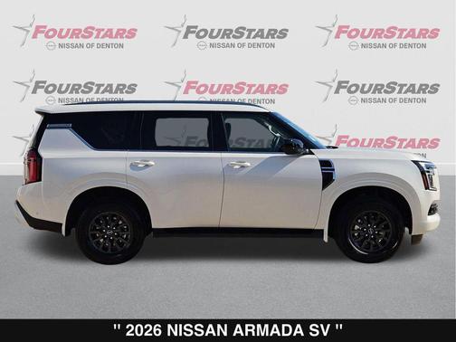 Aspen White Tricoat 2026 Nissan Armada SV