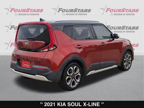Mars Orange/Black Roof 2021 Kia Soul X-Line