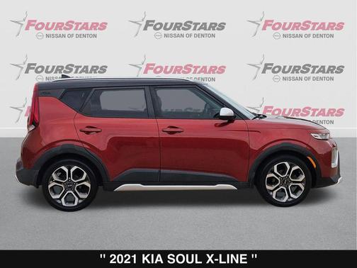 Mars Orange/Black Roof 2021 Kia Soul X-Line