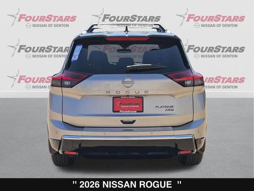 Champagne Silver/Black 2026 Nissan Rogue Platinum