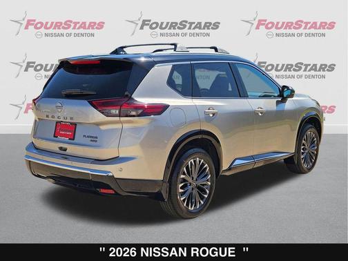 Champagne Silver/Black 2026 Nissan Rogue Platinum