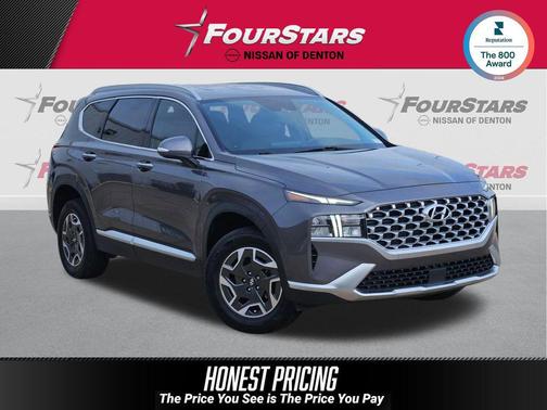 Portofino Gray 2022 Hyundai SANTA FE HEV Blue