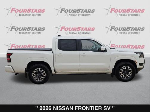 Glacier White 2026 Nissan Frontier SV