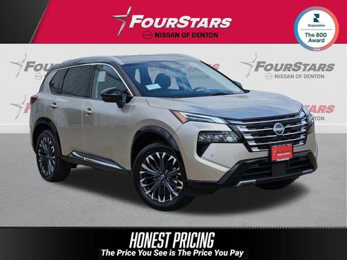 Champagne Silver/Black 2026 Nissan Rogue Platinum