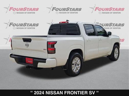 Glacier White 2024 Nissan Frontier SV