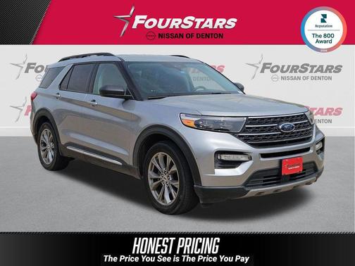 Iconic Silver Metallic 2022 Ford Explorer XLT
