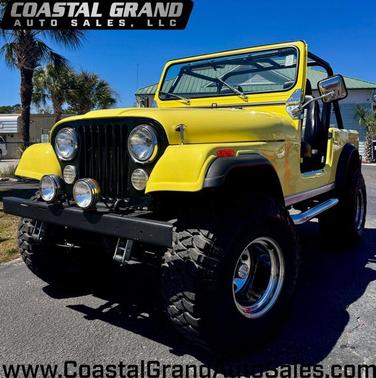 Yellow 1981 Jeep CJ-7