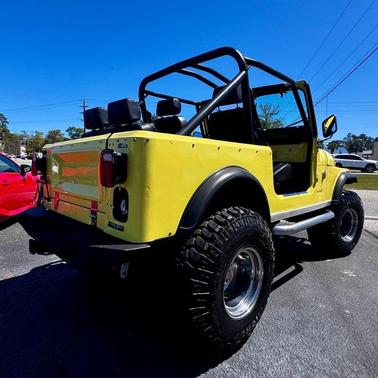 Yellow 1981 Jeep CJ-7
