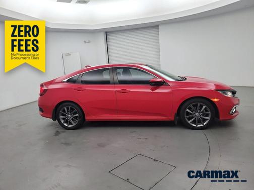 Red 2021 Honda Civic EX-L