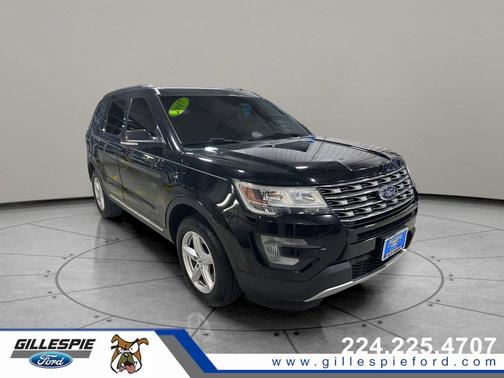 White Platinum Metallic Tri-Coat 2017 Ford Explorer XLT