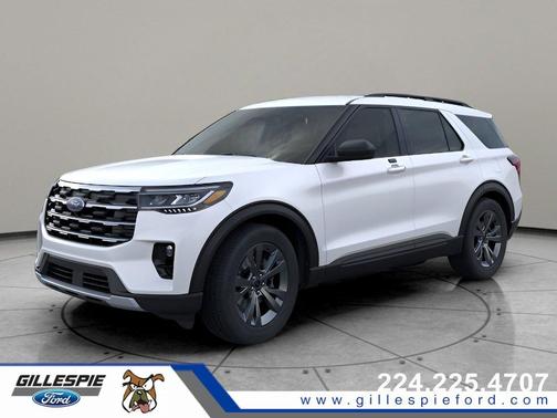 Star White Metallic Tri-Coat 2026 Ford Explorer Active